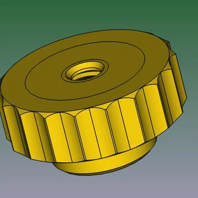 Đai ốc vặn tay (Knurled Nut) M6 x 10 in 3D tiện dụng