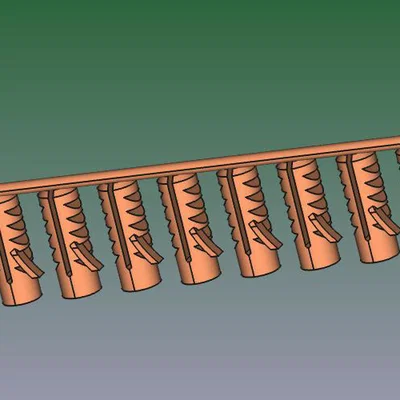Bộ tắc kê nhựa 10 cái (Dübel d4 x D6 x 18) tiện dụng cho mọi nhà