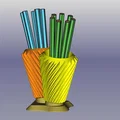 Kegelrad Stift Halter – Ống cắm bút bánh răng côn - Thumbnail 3