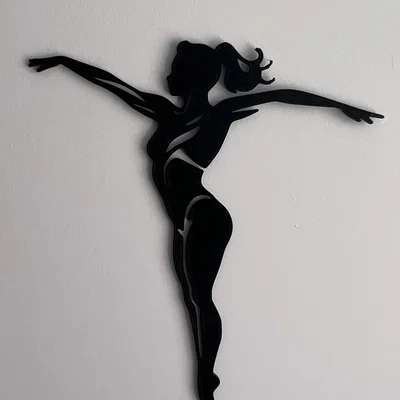 Mô hình trang trí tường Gymnast Wall Art #4 in 3D cực đẹp