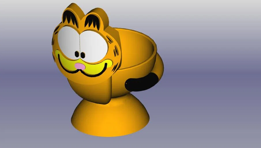 Katze Eierbecher (Cốc đựng trứng hình mèo) - Image 1