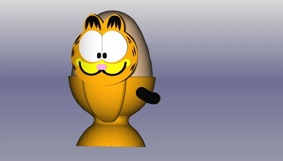 Katze Eierbecher (Cốc đựng trứng hình mèo) - Image 2