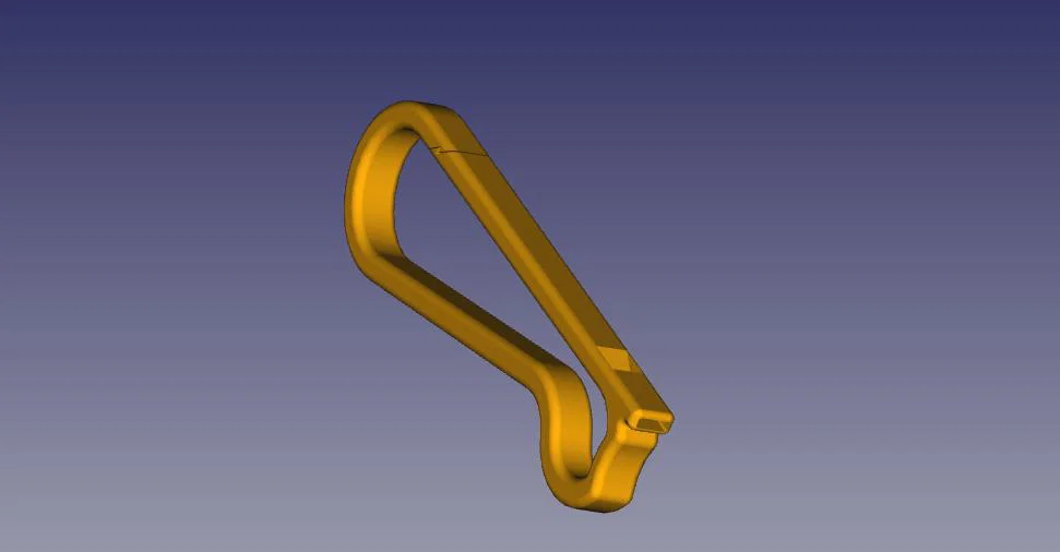 Karabiner-Pfeife (Còi Carabiner) – mẫu in 3D 2-trong-1 - Image 1
