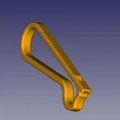 Karabiner-Pfeife (Còi Carabiner) – mẫu in 3D 2-trong-1 - Thumbnail 1