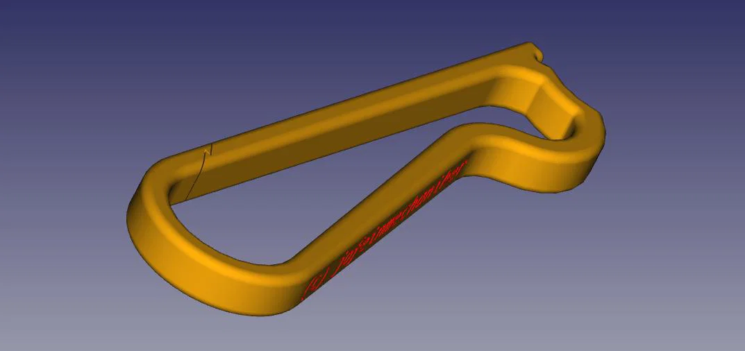Karabiner-Pfeife (Còi Carabiner) – mẫu in 3D 2-trong-1 - Image 9