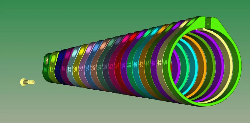 Schellen 10–50 mm (bước 2 mm) cho vít Spax - Image 2