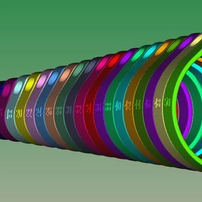 Schellen 10–50 mm (bước 2 mm) cho vít Spax