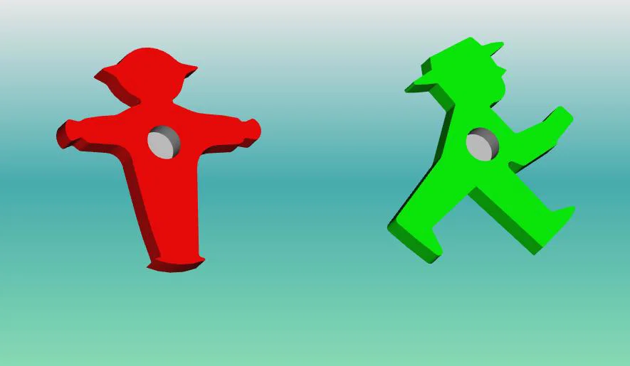 Một chút hoài niệm: Ampelmännchen đỏ/xanh cao khoảng 40 mm - Image 2