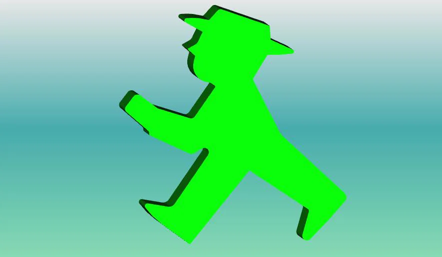 Một chút hoài niệm: Ampelmännchen đỏ/xanh cao khoảng 40 mm - Image 3