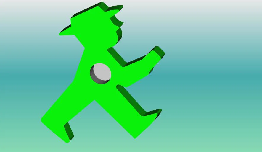 Một chút hoài niệm: Ampelmännchen đỏ/xanh cao khoảng 40 mm - Image 4