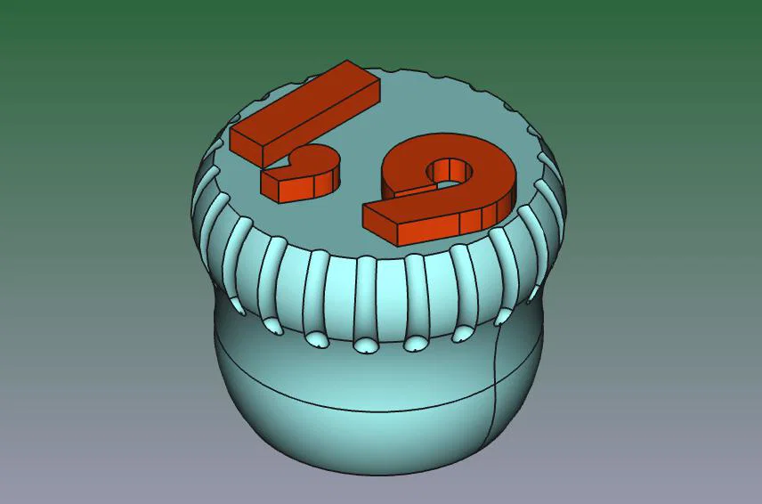 Nắp van ghi áp suất (chữ nổi) V2 1,9–3,0 Bar - Image 2