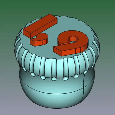 Nắp van ghi áp suất (chữ nổi) V2 1,9–3,0 Bar