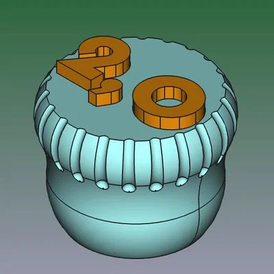 Nắp van ghi áp suất (chữ nổi) V2 1,9–3,0 Bar