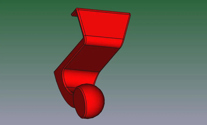 Móc treo đồ thông minh gắn cửa dày 18mm in 3D không cần support - Image 4