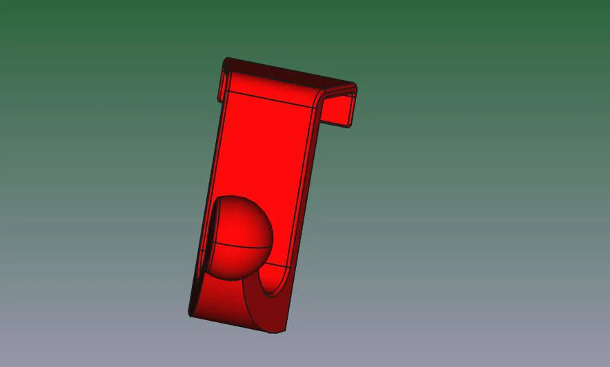 Móc treo đồ thông minh gắn cửa dày 18mm in 3D không cần support - Image 6