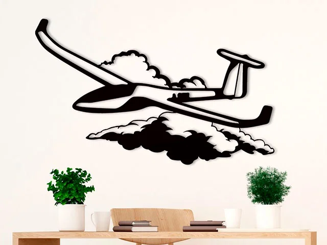 Mô hình trang trí tường máy bay lượn (Glider) in 3D độc đáo - Image 1