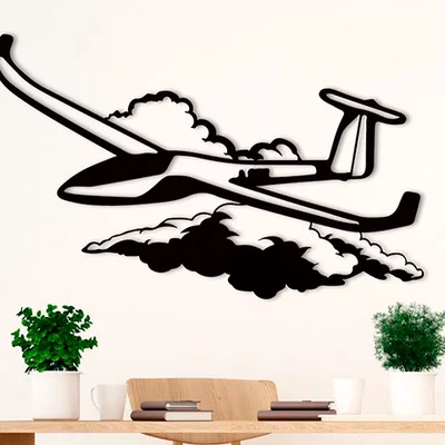 Mô hình trang trí tường máy bay lượn (Glider) in 3D độc đáo