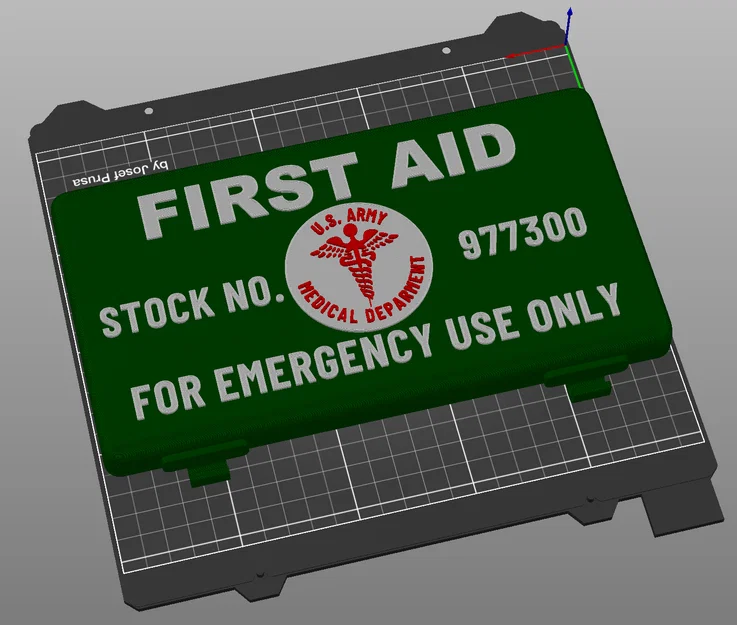 Hộp First Aid Kit US Army WWII – In 3D đa màu (không MMU) - Image 4