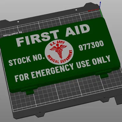 Hộp First Aid Kit US Army WWII – In 3D đa màu (không MMU)