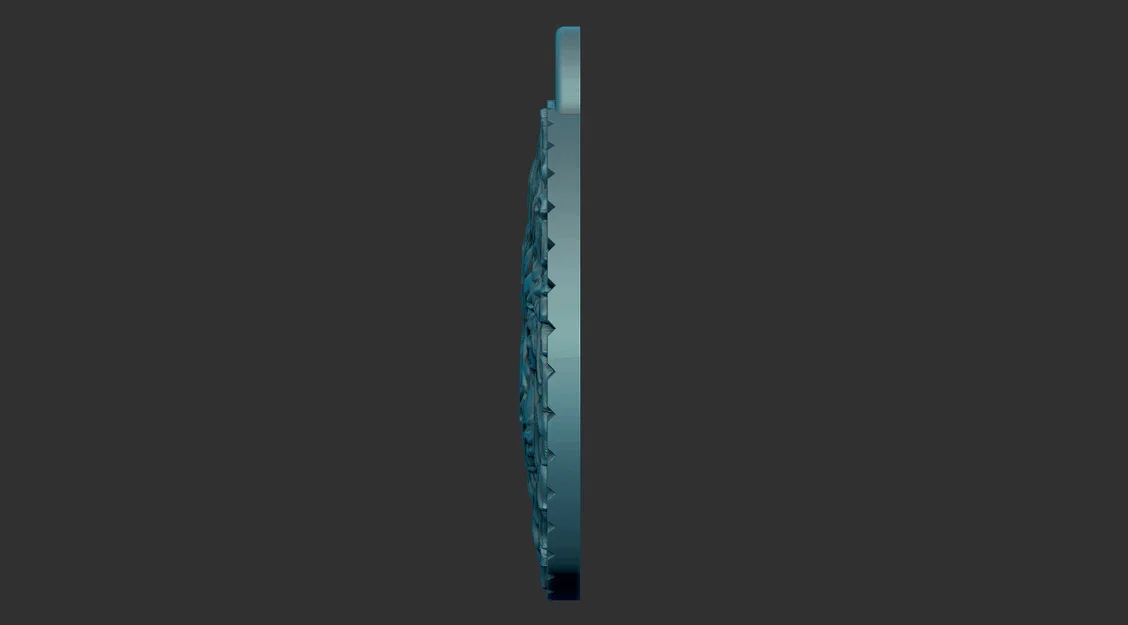 Mặt Dây Chuyền Đầu Sư Tử – Charm Dây Chuyền In 3D - Image 3