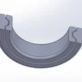 Bạc đạn nhựa 15x10x4mm - Mô hình in 3D cơ khí DIY - Thumbnail 2