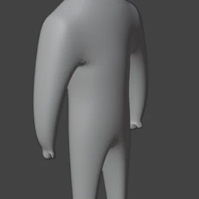 Mô hình nhân vật 3D tối giản - Trang trí không gian sống hiện đại