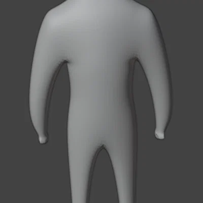 Mô hình nhân vật 3D tối giản - Trang trí không gian sống hiện đại