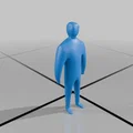 Mô hình nhân vật 3D tối giản - Trang trí không gian sống hiện đại - Thumbnail 3