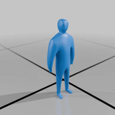 Mô hình nhân vật 3D tối giản - Trang trí không gian sống hiện đại