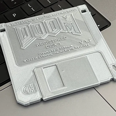 Mô hình đĩa mềm 3.5 inch DOOM 30 năm hoài niệm in 3D