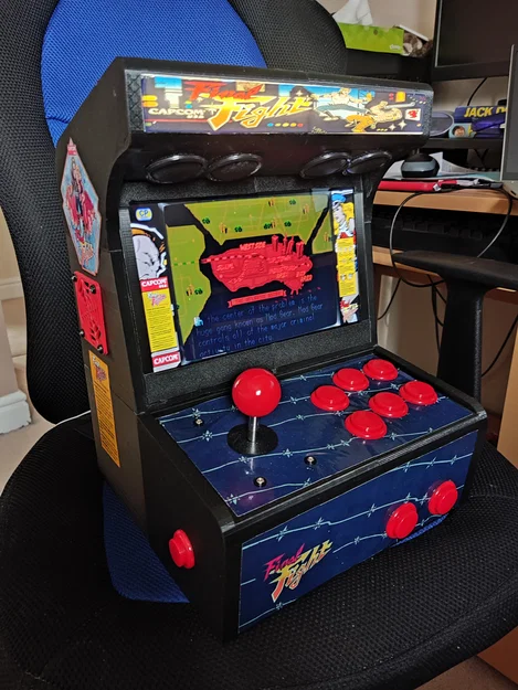 Máy Arcade Bartop cho Raspberry Pi với màn hình 10" - Image 1