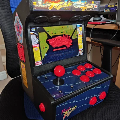 Máy Arcade Bartop cho Raspberry Pi với màn hình 10"