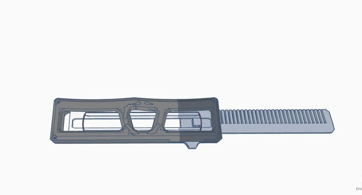 Lược chải tóc thông minh OTF (Out-The-Front) in 3D độc đáo - Image 1
