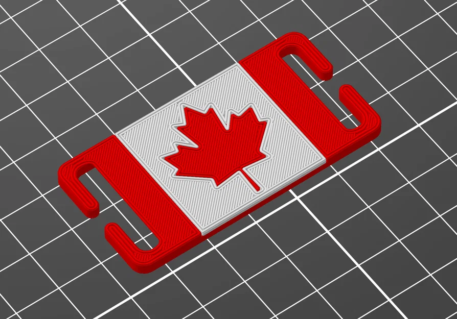 Miếng dán Molle lá cờ Canada trang trí ba lô (3D Printed Patch) - Image 3