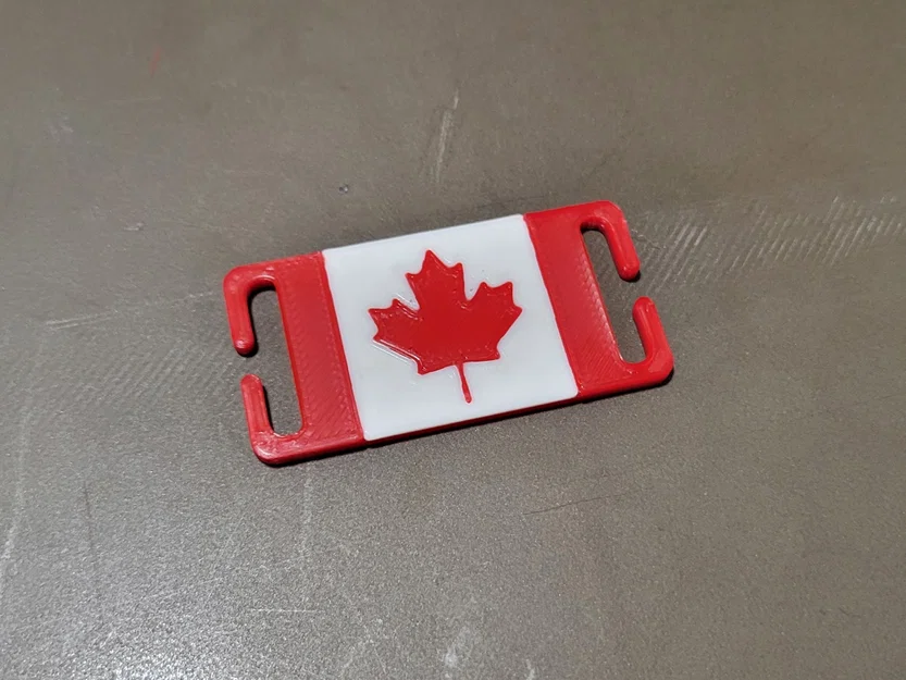 Miếng dán Molle lá cờ Canada trang trí ba lô (3D Printed Patch) - Image 4