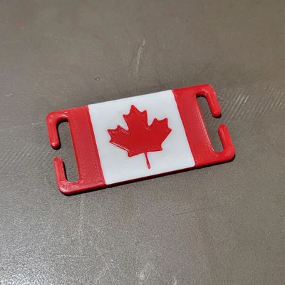 Miếng dán Molle lá cờ Canada trang trí ba lô (3D Printed Patch)