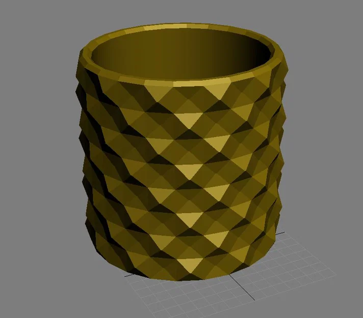 Mẫu chậu cây trang trí để bàn thiết kế hình khối tinh tế - Image 1