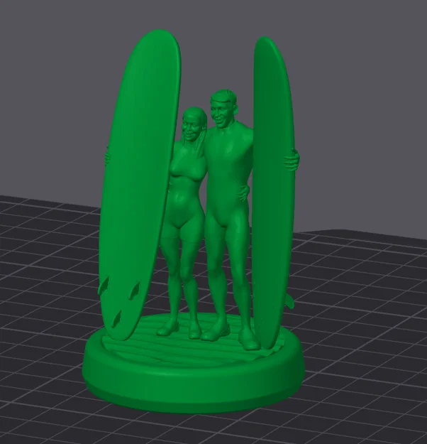 Mô hình cặp đôi lướt sóng 3D độc đáo trang trí nhà cửa - Image 1