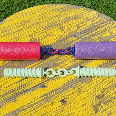 Côn Nhị Khúc Pool Noodle (Pool Noodle Nunchuku)
