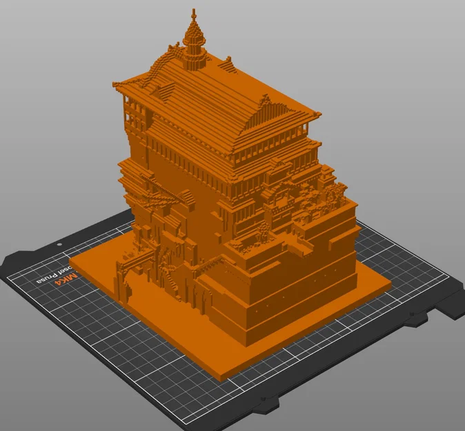 Mô hình Nhà tắm trong phim Spirited Away (Phong cách Voxel 3D) - Image 1