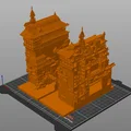 Mô hình Nhà tắm trong phim Spirited Away (Phong cách Voxel 3D) - Thumbnail 3