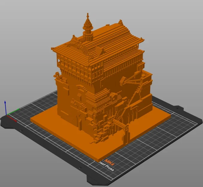 Mô hình Nhà tắm trong phim Spirited Away (Phong cách Voxel 3D) - Image 4