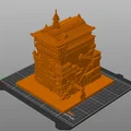 Mô hình Nhà tắm trong phim Spirited Away (Phong cách Voxel 3D) - Thumbnail 4