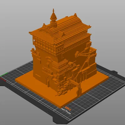 Mô hình Nhà tắm trong phim Spirited Away (Phong cách Voxel 3D)