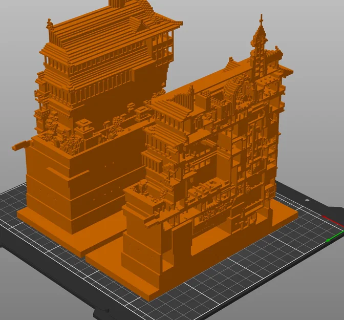 Mô hình Nhà tắm trong phim Spirited Away (Phong cách Voxel 3D) - Image 5