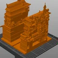 Mô hình Nhà tắm trong phim Spirited Away (Phong cách Voxel 3D) - Thumbnail 5