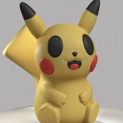 Mô hình Pikachu Pokémon in 3D cực dễ không cần hỗ trợ