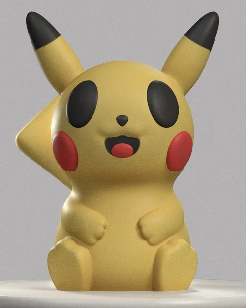 Mô hình Pikachu Pokémon in 3D cực dễ không cần hỗ trợ - Image 2