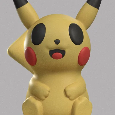 Mô hình Pikachu Pokémon in 3D cực dễ không cần hỗ trợ