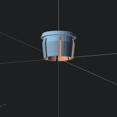 Nắp đậy lỗ kỹ thuật tùy chỉnh (Hole Plug) - Thiết kế Parametric 3D